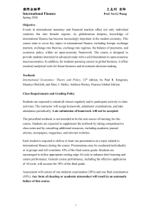 International Finance Syllabus - Spring 2026