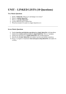 Linked Lists Unit Questions