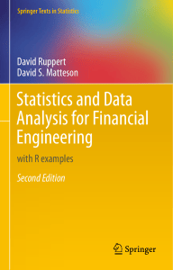 Statistics and Data Analysis for Financial Engineering with R examples