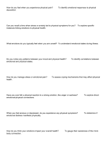 Emotional-Physical Health Questionnaire: Assess Mind-Body Links