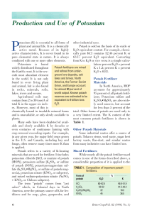 Production and Use of Potassium