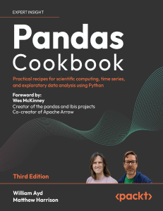 Pandas Cookbook: Practical Recipes for Data Analysis