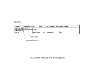 Orthographic Projection: Scale & View Placement in Technical Drawings
