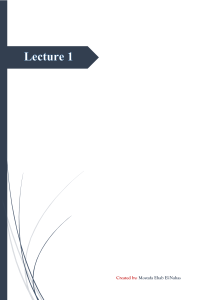 Lecture 1: Introduction to Computer Networking