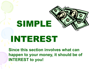 Simple Interest Lesson: Formula, Examples, Practice Problems