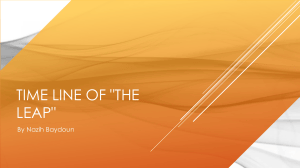 Timeline of 'The Leap' by Nazih Baydoun
