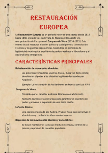 Restauraci&oacute;n Europea: Caracter&iacute;sticas y Consecuencias