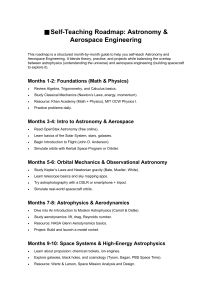 Self-Teaching Roadmap: Astronomy & Aerospace Engineering