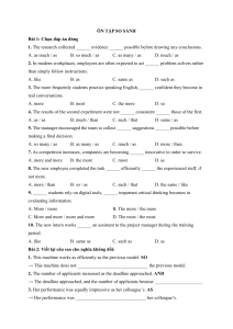 English Comparison Grammar Exercises