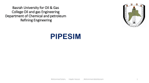 PIPESIM Tutorial: Oil & Gas Production Simulation