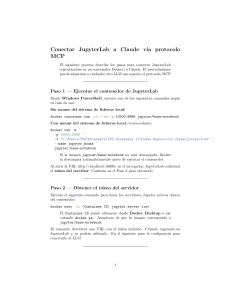 Gu&iacute;a para conectar JupyterLab a Claude con MCP y Docker