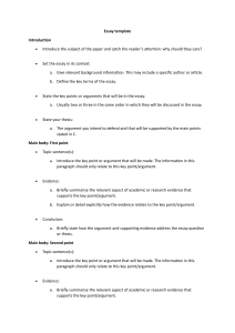 Essay Template: Structure & Guide