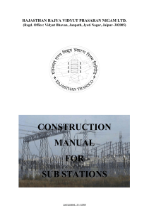 Construction Manual for Sub-Stations