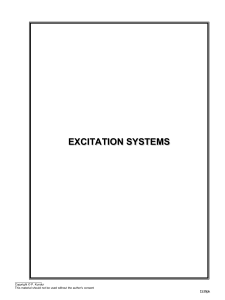 Excitation Systems: Functions, Types, and Modeling