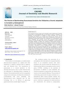 Synthesis of Paracetamol via Acetylation of p-Aminophenol