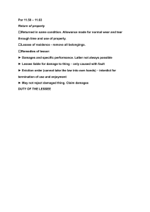 Return of Property: Lessee Duties & Lessor Remedies