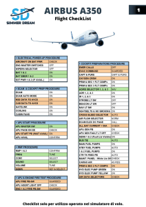 As350 B3e Checklist.pdf Checklist di Volo Airbus A350 per Uso in Simulatore