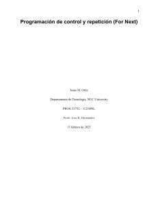 Programaci&oacute;n de control y repetici&oacute;n (For Next) - NUC University