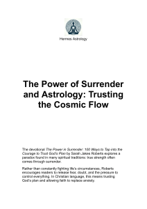 Power of Surrender & Astrology: Trusting Cosmic Flow