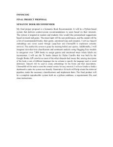 Semantic Book Recommender Project Proposal