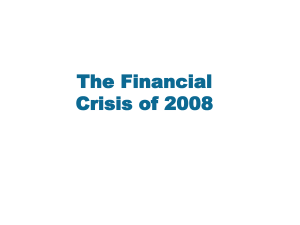 The Financial Crisis of 2008: Causes and Impact