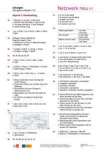 Netzwerk neu A1 L&ouml;sungen &Uuml;bungsbuch Kapitel 7-12