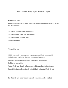 Brealey, Myers, Marcus Chapter 2: Finance Quiz