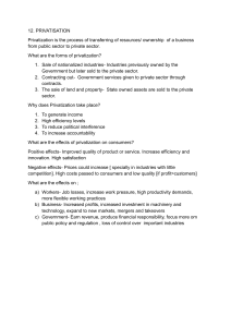 Privatization: Definition, Forms, and Effects