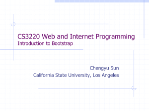 CS3220: Introduction to Bootstrap Web Framework