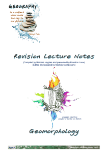 Geography Revision Notes 2021: Drainage Systems