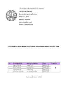 Disoluciones Amortiguadoras: Informe de Laboratorio &Aacute;cido y Alcalino