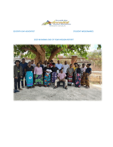 2025 Mumbwa End of Year Mission Report