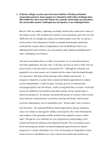 Boston College Application Essay: Cultural Conversation Reflection