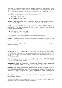 VinaExport Currency Exchange Case Study
