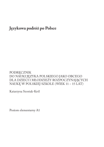 Podręcznik języka polskiego A1 dla młodzieży 11-15 lat