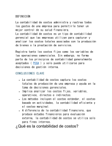 &iquest;Qu&eacute; es la contabilidad de costos? Definici&oacute;n y conceptos clave