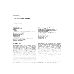 The Development of Play in Child Psychology