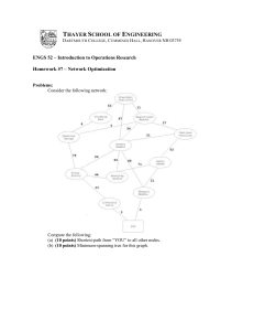 ENGS 52 Homework 7: Network Optimization Problems