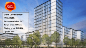 Dom Development Research Report: BUY Recommendation