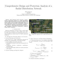 Radial Distribution Network Design & Protection Analysis