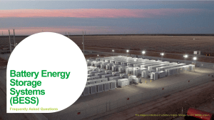 Battery Energy Storage Systems (BESS) FAQ