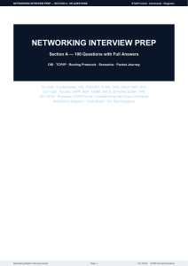 Networking Interview Prep: 100 Questions with Answers