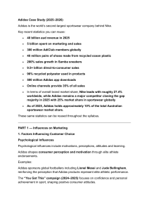 Adidas Case Study 2025-2026 Marketing Analysis
