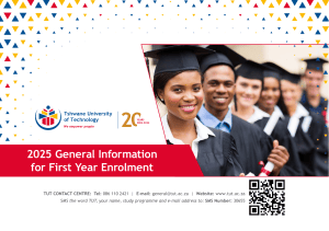 TUT 2025 First-Year Enrolment Guide