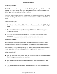Leadership Situations IGCSE Business Studies Scenarios