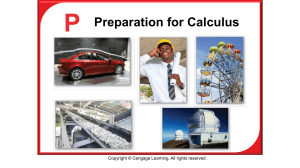 Preparation for Calculus: Functions and Graphs Textbook Chapter