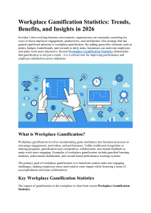 Workplace Gamification Statistics 2026: Trends & Benefits