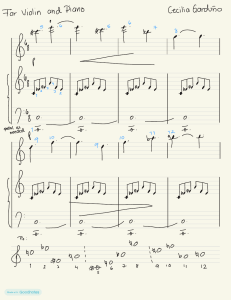 Violin and Piano Sheet Music by Cecilia Gardu&ntilde;o