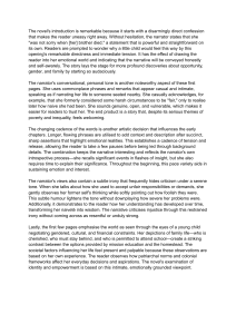 Analysis of Novel's Opening: Themes and Style