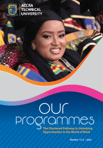 Accra Technical University 2025 Programmes Guide